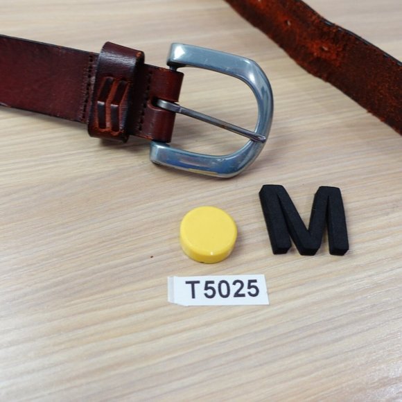 Belt Mens Brown‎ Leather Western Buckle 36 Laced Medieval Full Grain Cowhide USA - Picture 12 of 12